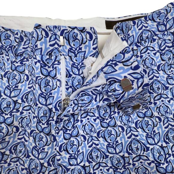 RLX Ralph Lauren Performance Water Repel Golf Tailored Pants Fish Print 33x32 - Picture 3 of 6